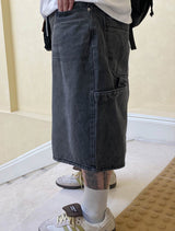 No.0814 stone carpenter denim SHORTS
