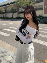 ターンズ38ワンオフナンバーレタリングロングスリーブTシャツ