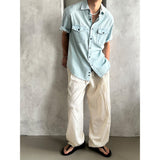 [S/S] Two pocket denim half shirts (3color)