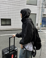 アークイン クロップフード ウィンドブレーカー