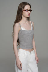 Summer breeze layered sleeveless, Gray