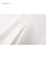 May pintuck flare long skirt