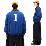ビンテージナンバリングブルゾンジャケット