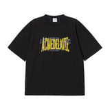 25FW DOUBLE LAYER LOGO WIDE SHORT SLEEVE T-SHIRT BLACK