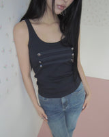 Shuar Napoleon Sleeveless Top