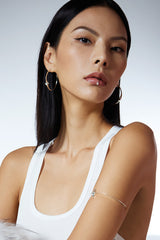 New Shine Star Hoop Earrings (M)