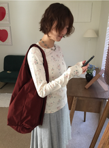 デガースエードビッグショルダーバッグ（3c）
