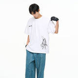 ドローイングデザイン半袖Tシャツ