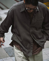 WIT AGING WASHED SHIRT BR 