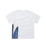 EEERRR サイドサーフボードアートワークTシャツ (ホワイト)