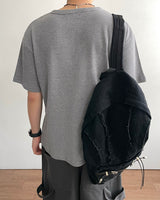 オルタヘンリーワッフルショートスリーブTシャツ