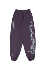 FEATHER JOGGER PANTS PURPLE