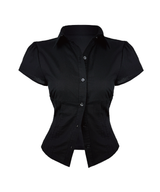 Aveline Pintuck Slim Blouse (3color)