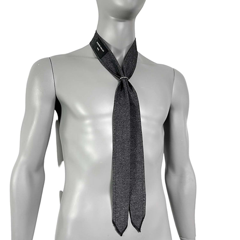 Label multi-tie scarf
