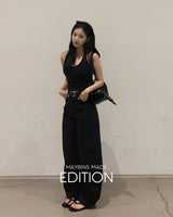 [MADE] Chemi curved wide pants