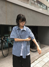 [unisex] Woven Button Pintuck Bermuda Wide Banding Pants
