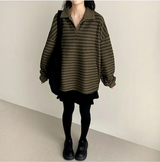 Momo Dangala Loose Fit Collar Sweatshirt