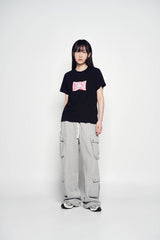 25SS オーバーサイズカーゴジョガーパンツ メランジ