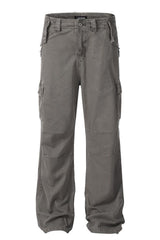 Distressed Washed Cargo Pants