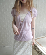 BELL DRAPE WRAP T-SHIRT