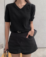 Rune cashmere 半袖ニットウェア