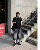 Dera Side Snap Bermuda Denim Pants