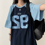Leo ルーズフィットナグラン半袖Tシャツ
