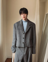 Comel wool crop blazer