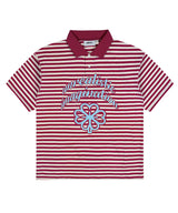 XTT128 Border Stripe Pique Collar T-Shirt (RED)