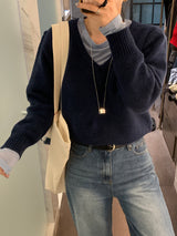 [MADE] FIFTY WOOL V-NECK KNIT