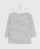 Ripe See-through Dot Three Quarter See-through Layered Tee