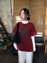 ブリアナヨム起毛ハーフTシャツ（3c）