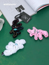 Plush Rabbit Doll Car Keychain School Bag Pendant