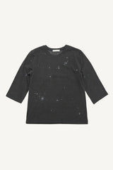 ペインティング ウォッシュド スリー クォーター Tシャツ