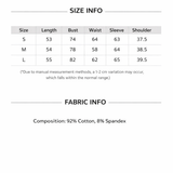 Blue Floral Deep V Long Sleeve T-shirt