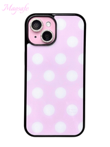 Candy bonbon phone case (baby pink) - black glass - magsafe