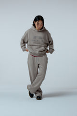 Side surfboard damage washing sweat pants (ash grey)