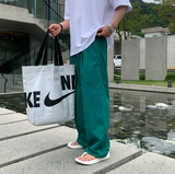 ワイビードクールアイスストリングピンタックワイドパンツ