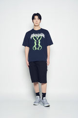 25SS ジッパーディテールデニムショートパンツ ブラック