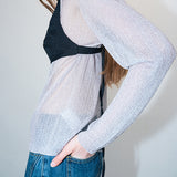 Cos grid bralette black