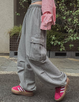 プレミアムピンタックスナップトレーニングカーゴパンツ