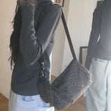 [Mini Pouch Set] Hitch Leopard Cotton Cross Shoulder Bag