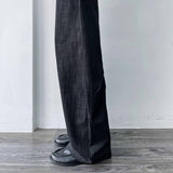 Mineral Grey Relaxed Full-Length Pants