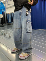Monster Air Cargo Denim Pants 3C