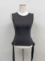 Strap Ribbed Sleeveless
