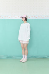 ココヘンリーネックワッフルトップ (WHITE)