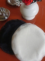 シフォンレイヤードツイードベレット(WHITE, BLACK 2COLORS!)