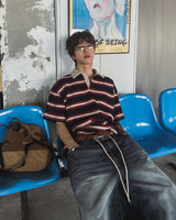 Kiyoshi Stripe Rugby Short Sleeve T-Shirt