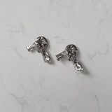 [Aespa Giselle, NMIXX Haewon Piercing] Vintage Knot Piercing - Silver
