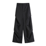 Daily wide shirring slacks